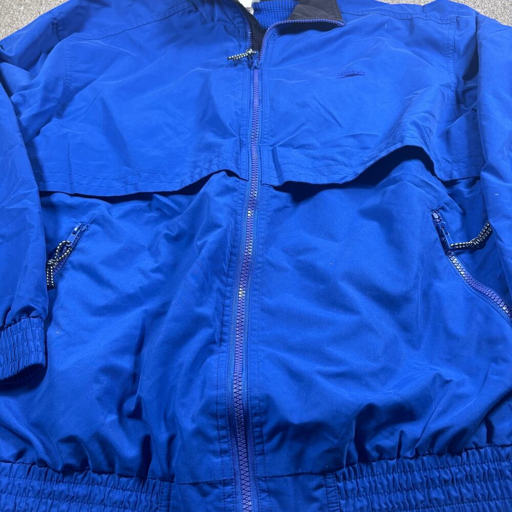 Vintage 00s SPEEDO Full Zip Windbreaker Blue Size Medium Clean - Picture 6 of 10